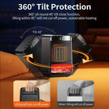 Electric Fireplace Space Heater Accessories with Handle Ornament 2 Levels Adjustable Decor for Desktop Home Bedroom