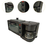 3 in 1 Breakfast hine Toasters Non Stick Griddle Toaster Oven Timer with Coffeemaker for Bread Egg