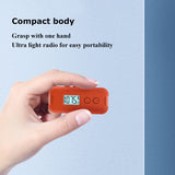 50-108MHz Pocket FM Radio Portable Mini DSP Radio with LCD Display 3.5mm Headphones Outdoor Sports Handheld Radios Receiver