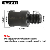 Alloy Steel Core Drill Adapter Convertor M10 to M14 Male Ideal Diamond Bit Premium Shaft for Enhanced Drilg Efficiency