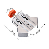 2Pc Carpenter Quick Positioning Clamp for Wood Panel Splicing 90 Degree Fixing Clips Right Angle Clamps-Open