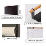 Kitchen Organizer Decorative Shelves Metal Storage Rack Magnet Fridge Shelf Spice Hang Racks Wall-mounted No Drilling