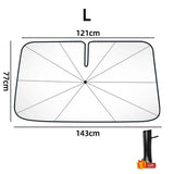 Car Window Sunshade - Sunblock and Sun Shield. Windshield Cover for Inside Car Front Board.
