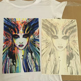 A3/A4 T-Shirt Printing On Thermal Transfer Paper Light Fabric Process Sticker Decoration Shiny Clothes T-shirt Stickers