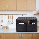 1pc Dustproof Convection Toaster Oven Cover with 2 Accessory Pockets - Protects Stand Smart Oven, Toaster Oven, Small Kitchen Appliances, Mixer, Coffee Maker, and Toaster Machine - Easy Storage and Cleaning