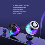 Magnetic Mini Pocket Speaker RGB Ambient Light Bluetooth Soundbar Stereo MP3 Music Player Support TF Card