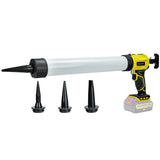 Sausage Caulking Cordless Caulk 4-Speeds Electric Extruder Seam Filg Gun for 20V Battery (No Battery)