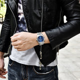PAGRNE DESIGN Men's  Automatic Mechanical Watch Stainless Steel 10Bar Waterproof Business Sports Style Wrist Watch Watch For Men