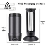 CRUSHER Electric Herb Grass Grinder Horn Tube Roll Paper Filg hine Spice Herbal Crusher Tobacco Shop Smoking Accessories