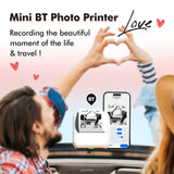 Mini Pocket Printer Portable Thermal Instant Photo Printing Label Maker hine BT Wireless Compatible with Android / iOS APP