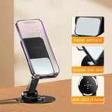 New 360° Rotating Aluminum Holder Desktop Flat Live Mobile Phone Net Class Multifunctional Foldable Bracket