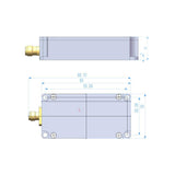 100Khz-10GHZ V5 RF Meter USB Communication Data Export Power DetectorRttenuator Calibration Measure For Radio Amplifier
