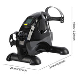 Mini Arm and Leg Anti Slip Peddler Exercise Bike Adjustable Portable Pedal Trainer LCD Display for Seniors