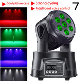2024 DJ Disco Lights 1/2/4PC 7*12W 540° Moving Head Lamp DMX512 Voice-Activated Wedding Party KTV Stage Performance Light