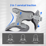 Electric Heating Stretcher Medical Support Traction Brace Collar Heat Treatment Massager Neck Correction Repair