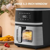 1350W Household Large-capacity Visible Electric Fryer & Intelligent Multi-Functional Air Fryer