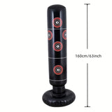 Inflatable Boxing Post, Fitness Exercise Boxing Sandbag For Karate, Taekwondo And Martial Arts, 160cm/62.99inch Boxing Post
