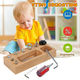 Screwdriver Board Sensory Preschool Learning Toys Set Kit Toddler Travel For 3 4 5 Year Old