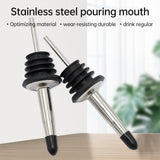 Aoresac 24 Packs Alcohol Stainless Steal Liquor Bottle Dispensers Speed Pourers for Spirits Bottles