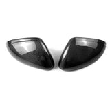 2pcs Car Side Rearview Mirror Cover Trim For 2014-2022 Real Carbon Fiber Wing Caps
