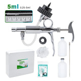 2ml/5ml Automatic Livestock Continuous Metal Syringe Veterinary Equipment With Bottles Vaccination Double vaccine bottle