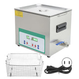 Ultrasonic Cleaner 10L 240W Small Parts Ultra Sonic Tank Bath Cleaning Machine Timer DK410HTDUS Plug 100120V 60Hz