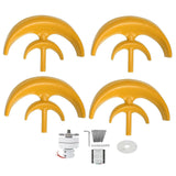Wind Turbine 4 Blade Lantern Vertical Axes DoubleLayer Power Generator Assembly Parts 800W(24V )
