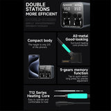 MECHANIC A210 MAX Soldering Station Tips Double Station Welding Station Core Short Circuit Protecti