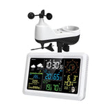 7.5In LCD Screen Weather Station with Outdoor Sensor Indoor Outdoor Thermometer Wind Speed and Dire
