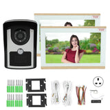 1080P Wired Video Doorbell with Motion Detection, Night Vision, and Remote Unlock