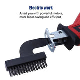 2pcs Reciprocating Saw Wire Brush Attachment Electric Cleaning Brush for Rust Removal, Grinding, Stain Removal, Wall Finishing