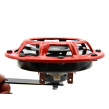 2pcs/set Red Super Loud Compact Electric Blast Tone Air Horn Kit 12V 115DB For Motorcycle Car Siren Dual Tone 335HZ/400HZ