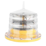 Red Flashing Solar LED Signal Light Marine Boat Dock Barge Beacon Light IP68 Waterproof