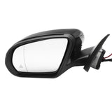 Blind Spot for W205 C300 C260 C250 C200 C180 2014-2020 Left Side Rear View Mirror Assembly Black