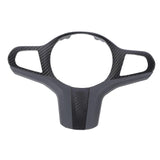 Carbon Fiber Steering Wheel Cover Sporty Nappa Leather Cover Trim Decoration Frame for 5 6 7 8 Series G30 G32 G11 G14