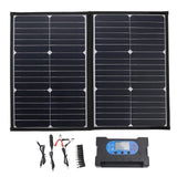 Solar Panel Charger Kit 40W Monocrystalline Silicon Portable Solar Panel Folding Bag with Controller for Outdoor Emergency RV Camping