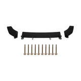 Gloss Black Maxton Style V2 Rear Bumper Diffuser Extension With Side Splitters Apron Flaps Replacement for MK7 2013?2016