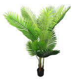 Artificial Potted Plants 1.6m Lifelike Detachable Plastic Decorative Fake Leaves Plants for Home Living Room Office Indoor Outdoor