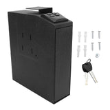 Biometric Safe Mounted Nightstand Quick Access Safe Lock Box for Car Truck Desk Bedside Wall with Security Fingerprint Key Access