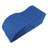 S Shape Sponge Portable Travel Footrest Leg Raiser Pillow Bed Foot Rest Relax Support Pillow for The Elderly Blue 60x28x20cm
