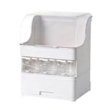 Seasoning Bottle Storage Box Oil Proofing Multi Functional Drawer Type Spice Jars Utensils Organizer with Lid