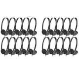 Classroom Headphones 20 Pack for Kids School, Earphones 3.5MM Audio Headset for Students Children To