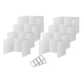 8 Pack Desk Dividers For Students Waterproof Plastic Study Carrel Divider Easy To Clean Privacy Cl