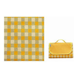 Picnic Mat Blanket, Waterproof Moisture-proof Foldable Large Size for Camping Travel Beach Garden Tablecloth (Foldable in Bag) -Yellow150200cm,