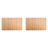 2X Sofa Armrest Tray Wood Tambour Tray Flexible Foldable for Food/Drinks/Snacks/Cup Coaster