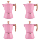 4X Stovetop Espresso Maker - Moka Pot Coffee Maker for Gas or Electric Stove Top -3 Cups Espresso Sh