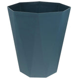 1pc Household Trash Can Open Trash Basket Plastic Basket for Bathroom Bedroom Kitchen (Grey Blue)