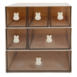 1 Set of Multi-functional Countertop Organizer Storage Box Clear Desktop Sundries Cosmetics Holder