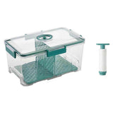 For Vacuum Food Storage Container Transparent Fridge Organizer L Fruugo Uk Green