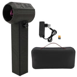 Electric Jet Fan Air Duster 1000000RPM 64mm Brushless Motor 5000g Thrust Rechargeable Handheld Air Blower for Car Computer Black EU Plug 100?240V